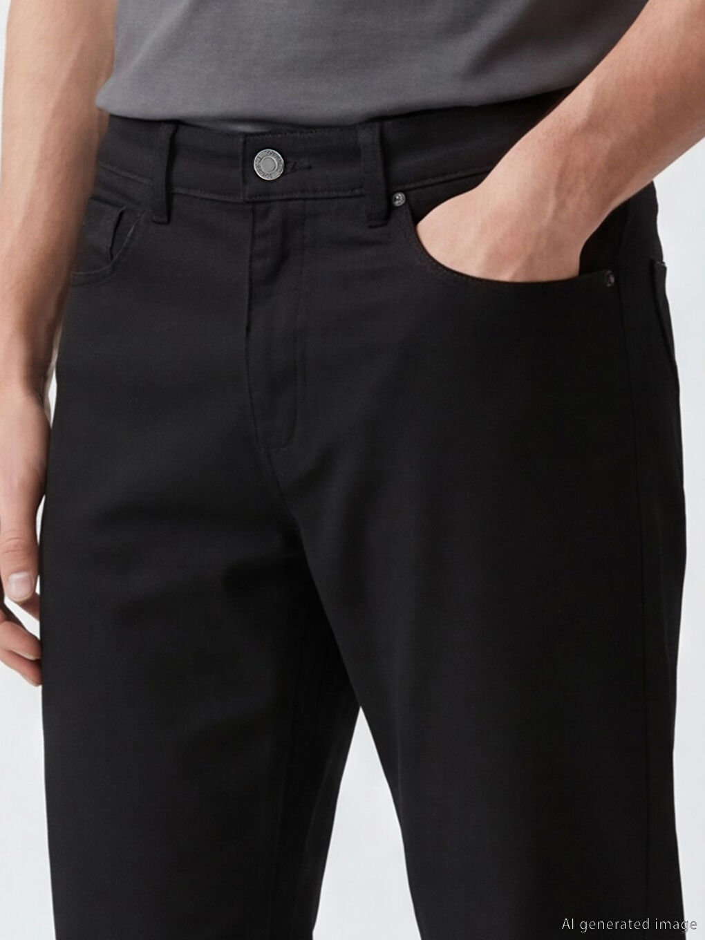 Siyah 779 Regular Fit Erkek Jean Pantolon-2