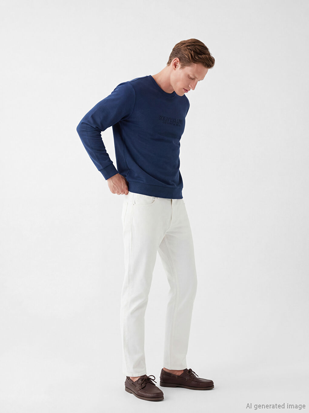 Beyaz 779 Regular Fit Erkek Jean Pantolon-1