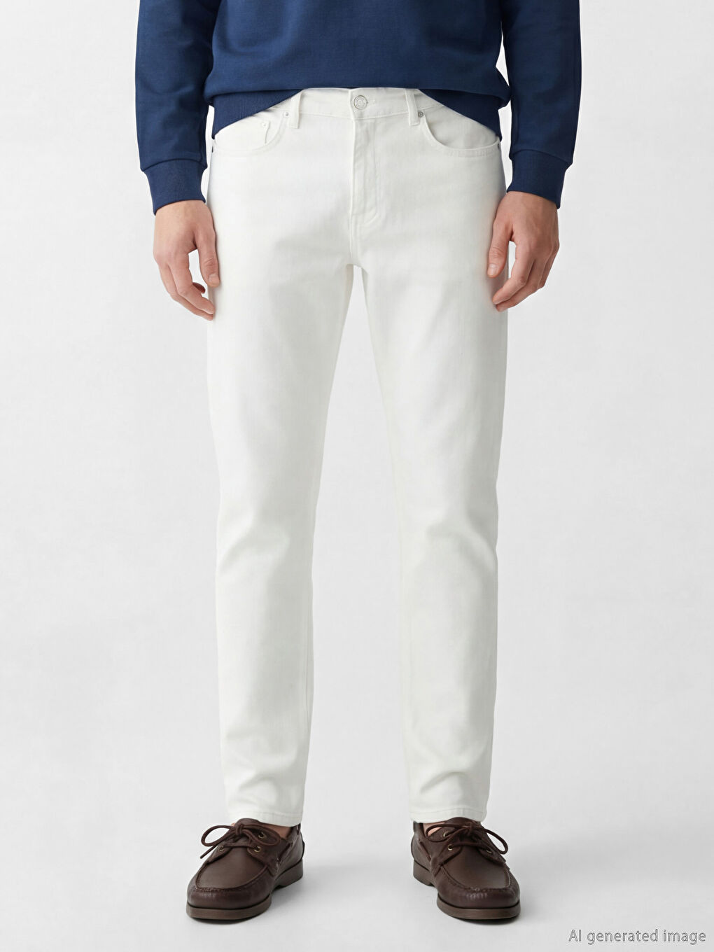 Beyaz 779 Regular Fit Erkek Jean Pantolon-2