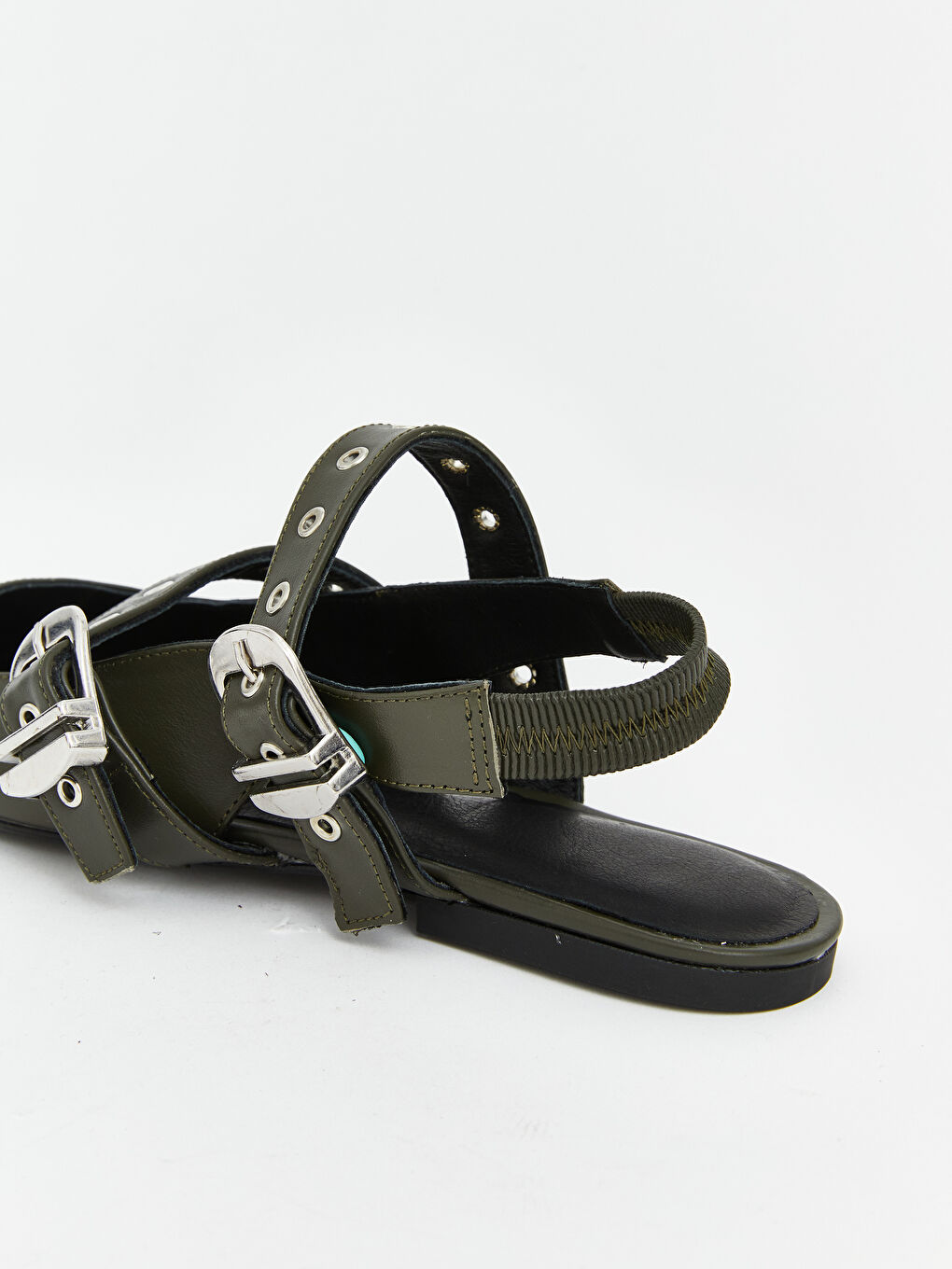 Yeşil Sivri Burun Kadın Babet-4