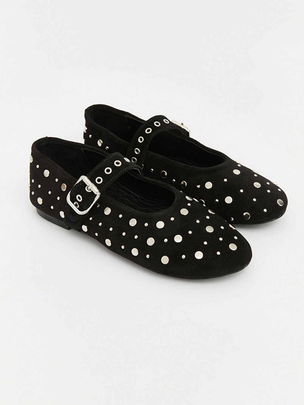 Siyah Süet Kadın Babet