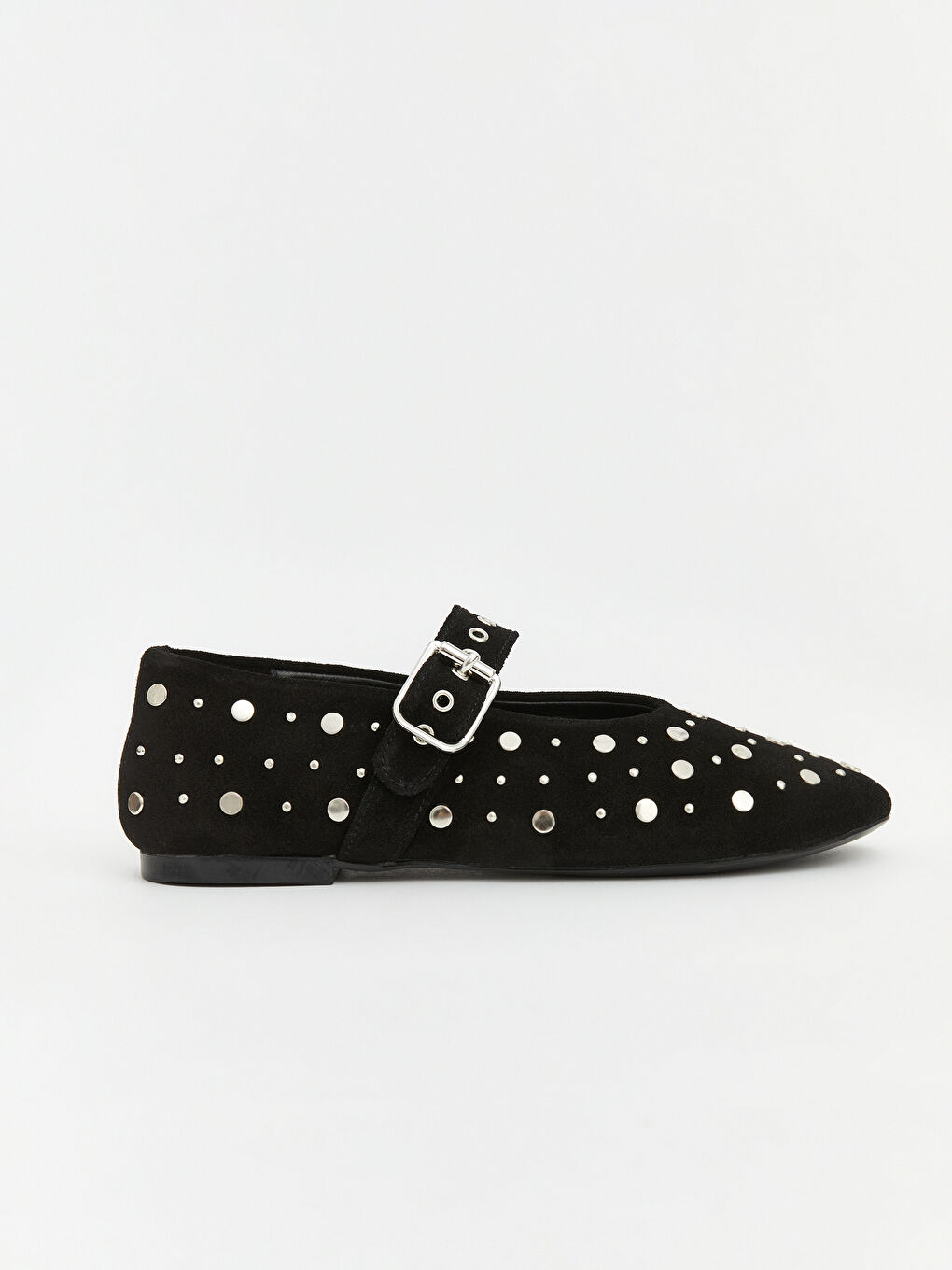 Siyah Süet Kadın Babet-1