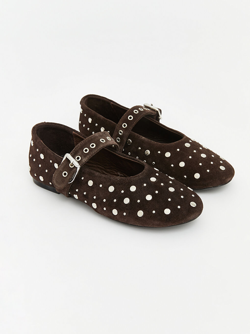 Kahverengi Süet Kadın Babet