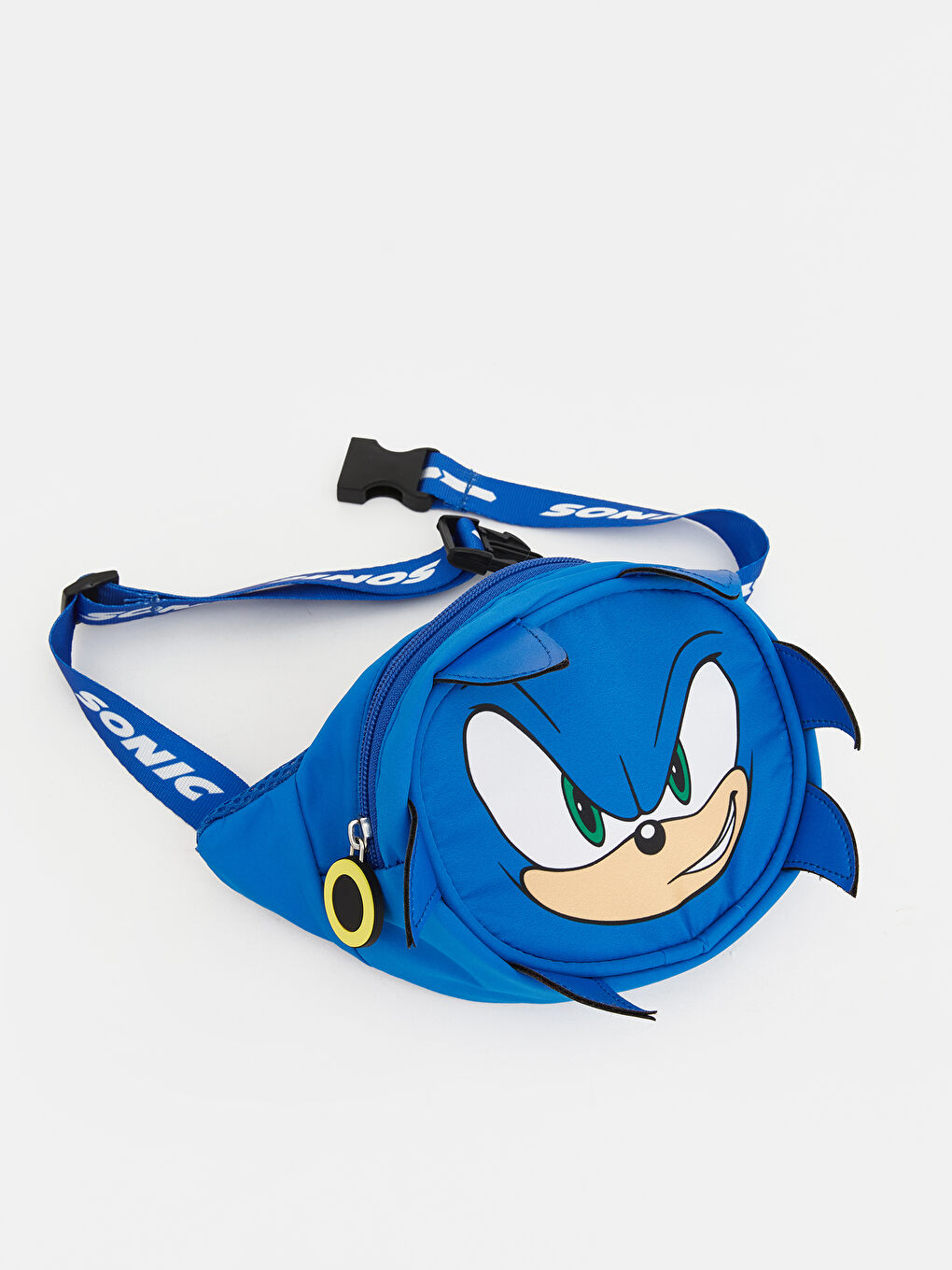 Mavi Sonic Baskılı Erkek Çocuk Bel Çantası