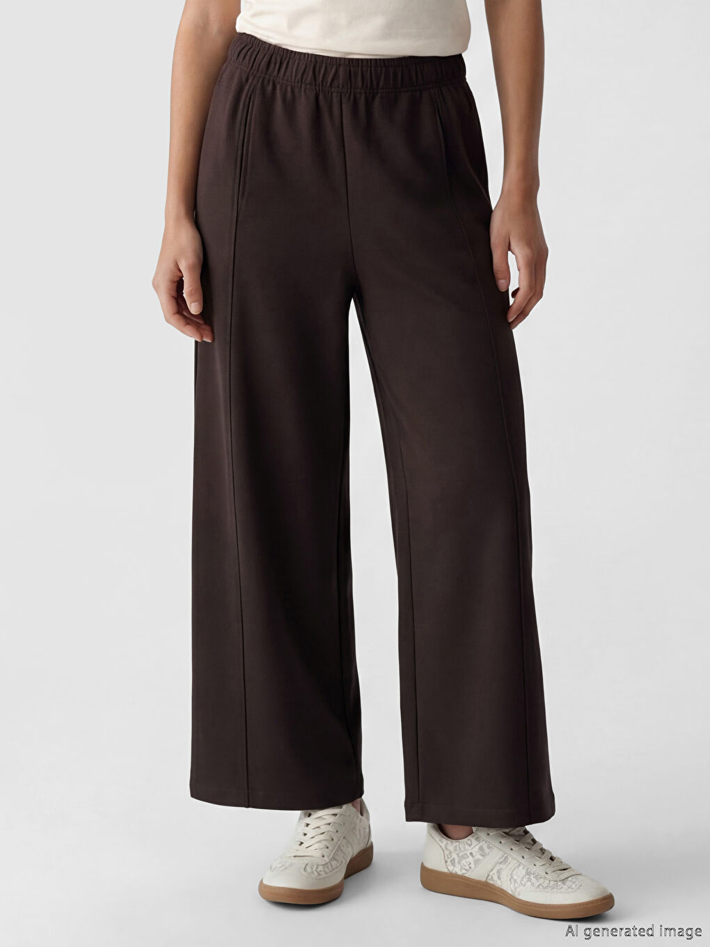 Mürdüm Beli Lastikli Soft Touch Kadın Eşofman Altı-1