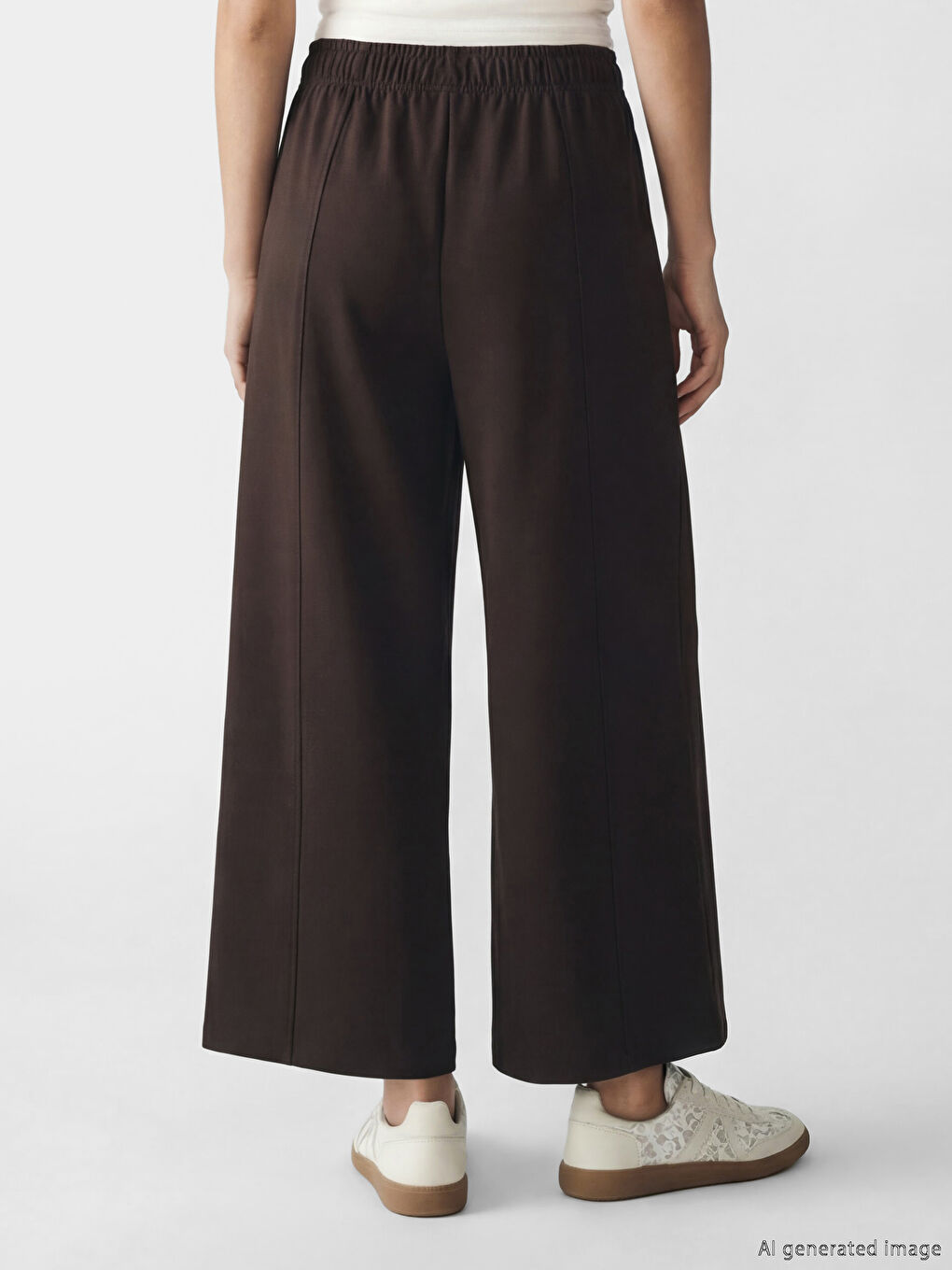 Mürdüm Beli Lastikli Soft Touch Kadın Eşofman Altı-2