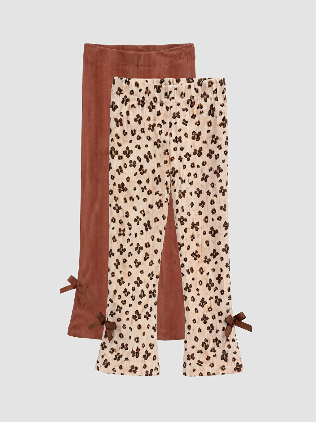 Patterned Girls' Leggings 2 Pack