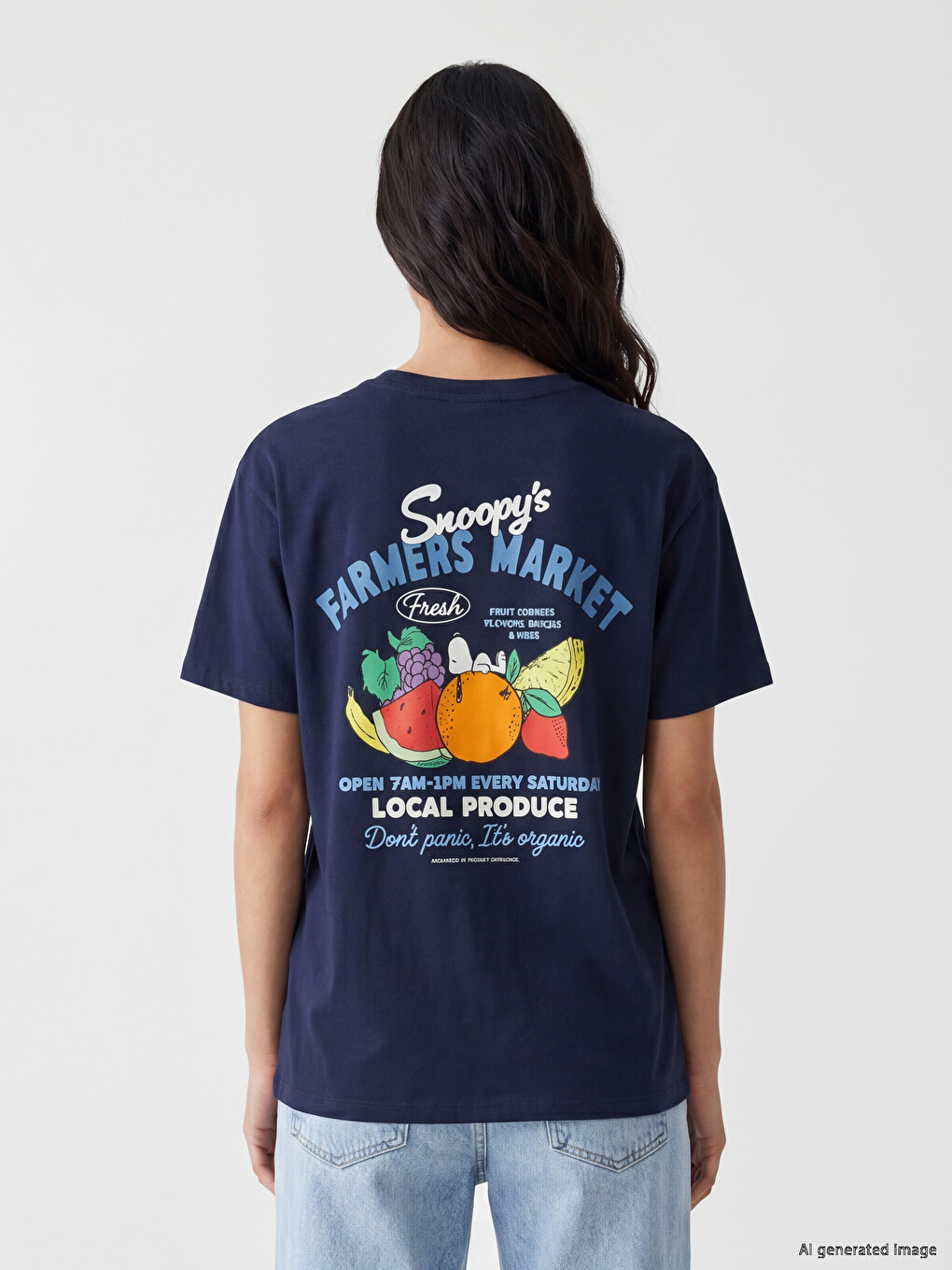 Woman Navy T-shirt-3