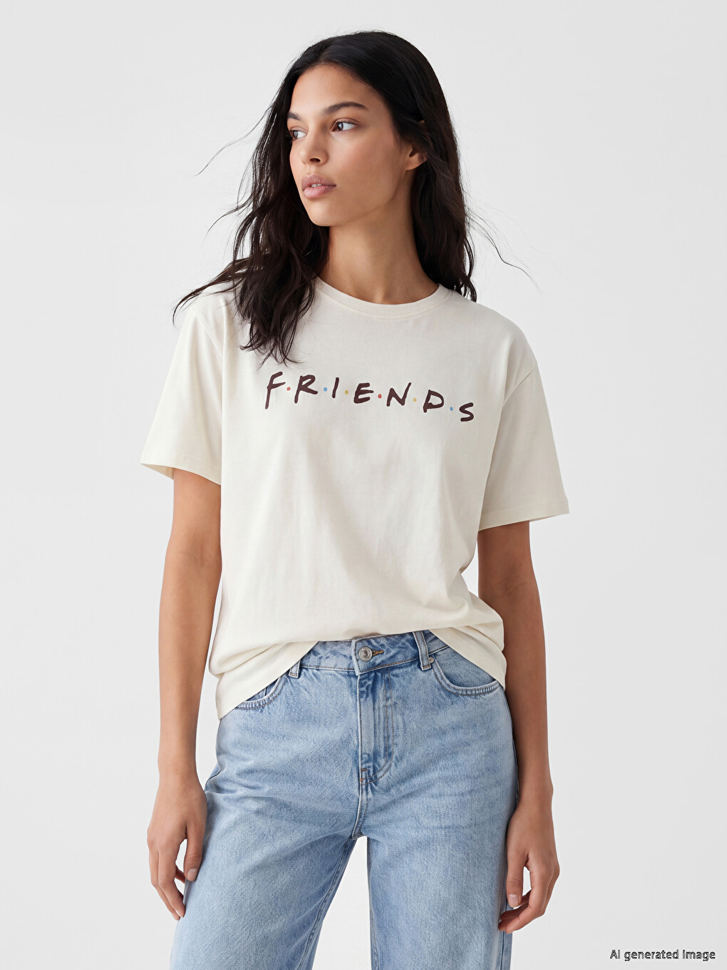 Woman Beige T-shirt