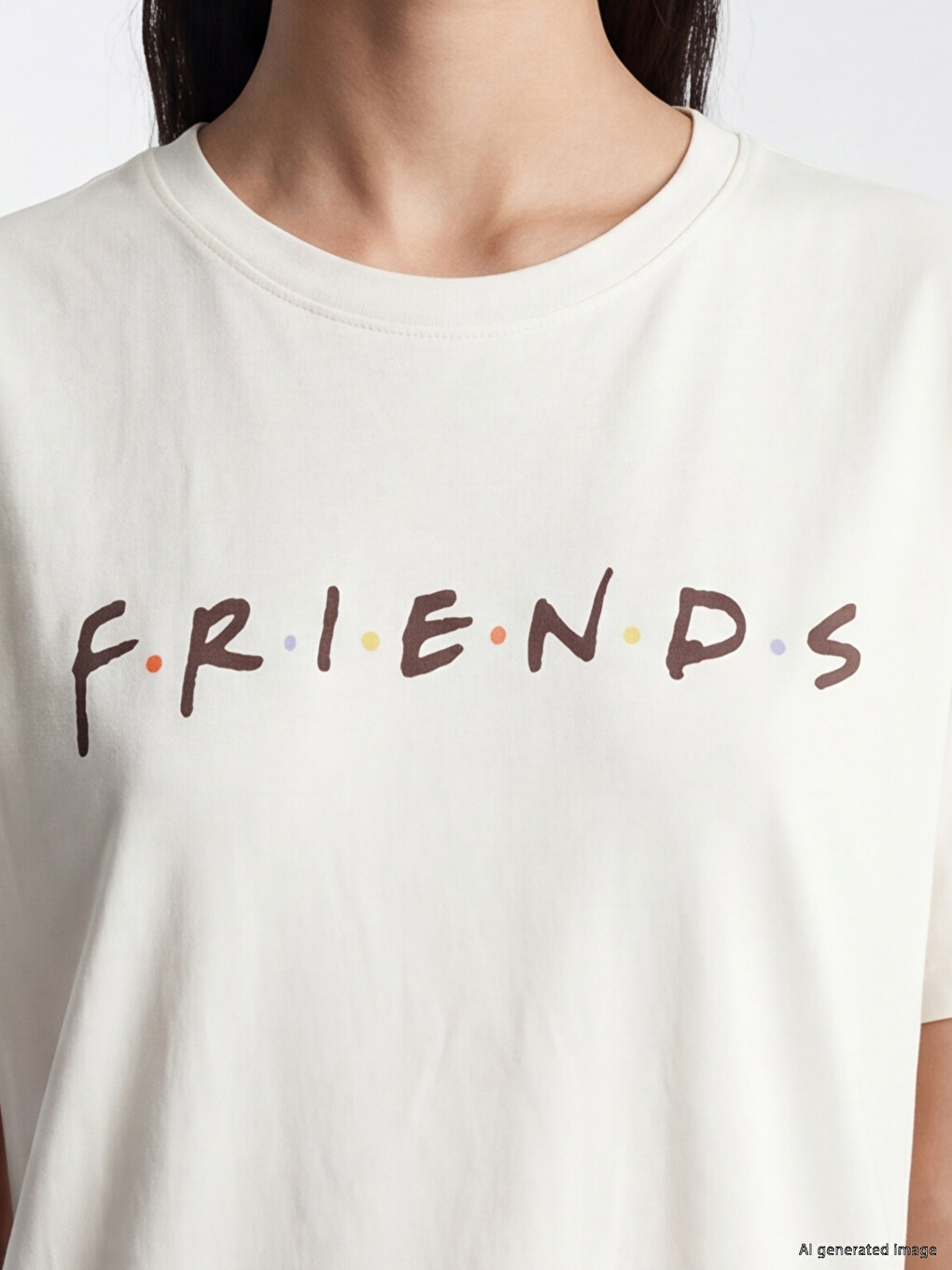 Woman Beige T-shirt-2