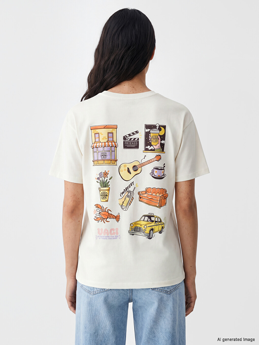 Woman Beige T-shirt-3