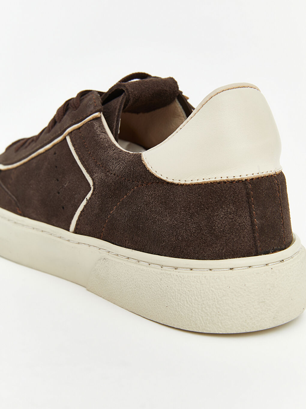 Kahverengi Deri Görünümlü Erkek Spor Ayakkabı-4