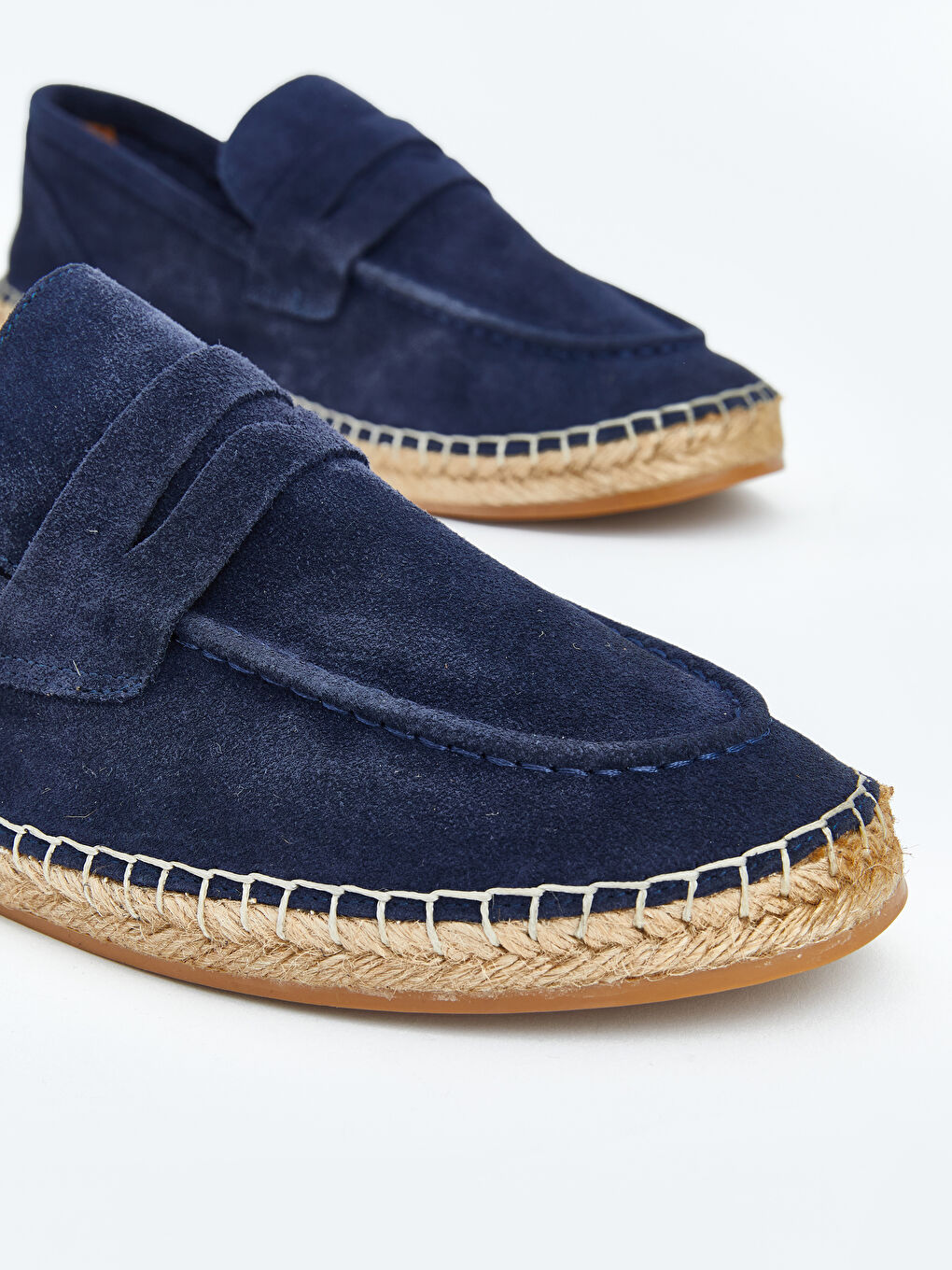 Lacivert Hasır Tabanlı Erkek Espadril-2