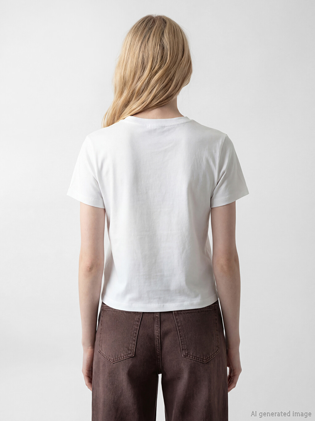 Crew Neck Bambi Printed Women's T-Shirt-3