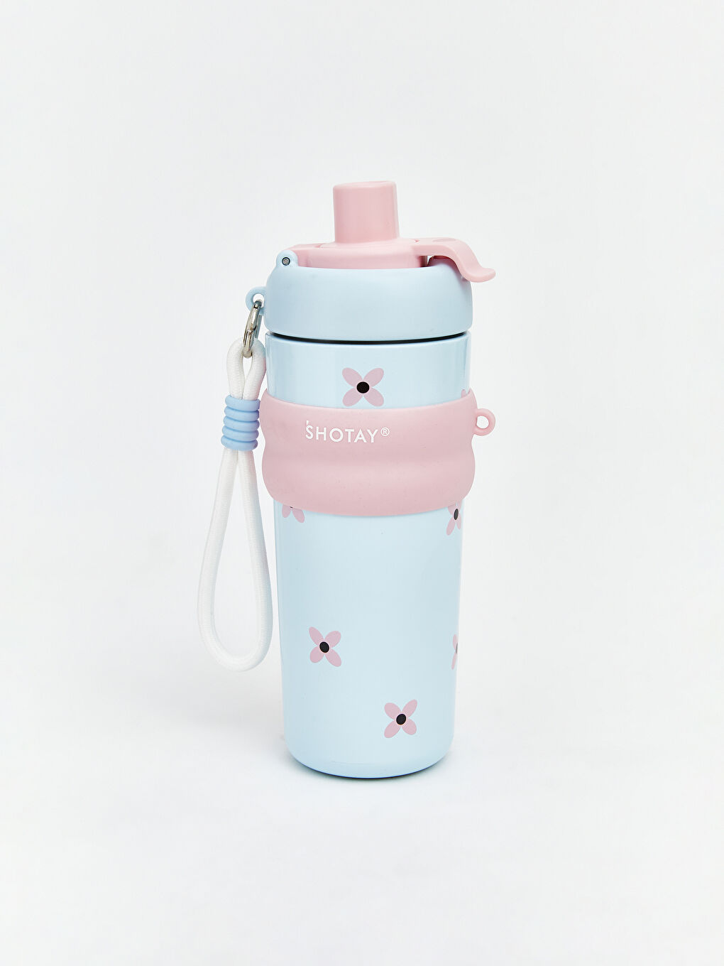 Çiçek Desenli Çelik Suluk 720 ml-1