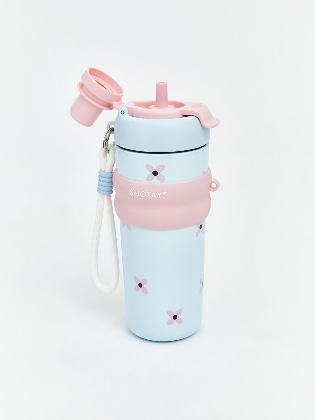 Çiçek Desenli Çelik Suluk 720 ml-2