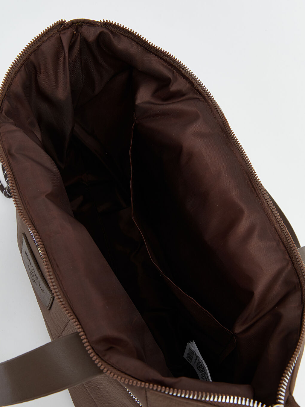 Kahverengi Kapitone Desenli Kadın Omuz Çantası-2