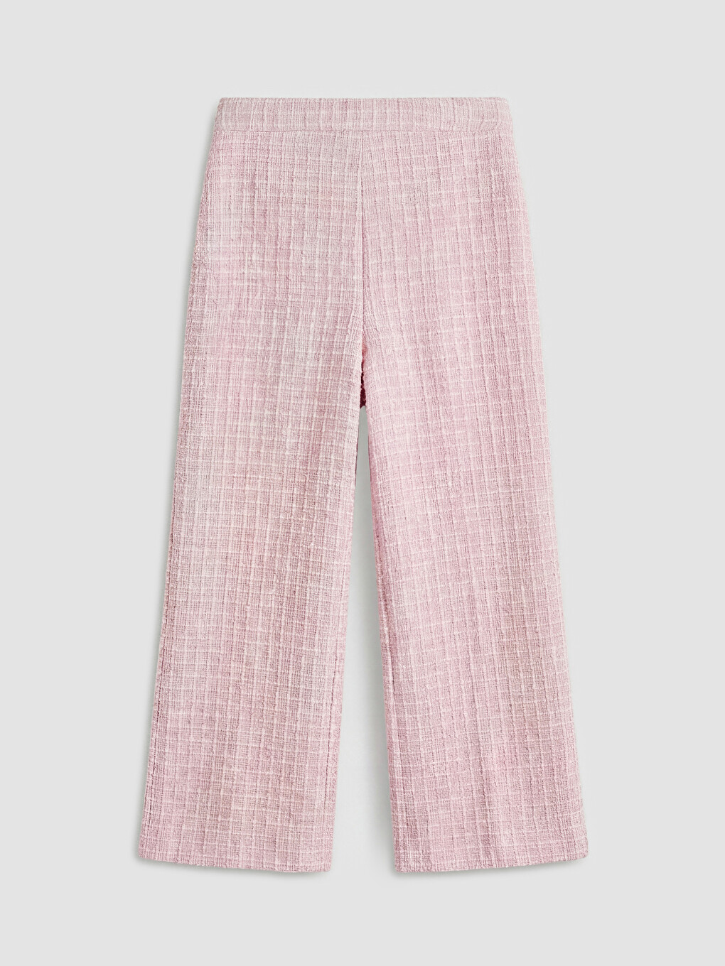 Pembe Geniş Paça Kız Çocuk Eşofman Alt-1