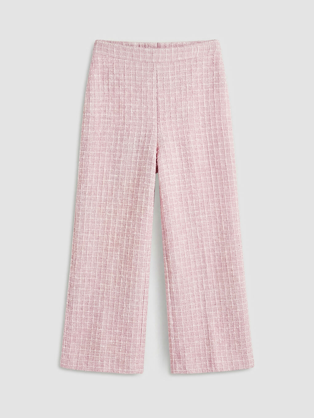 Ekru Bisiklet Yaka Ekose Kız Çocuk Takım-2