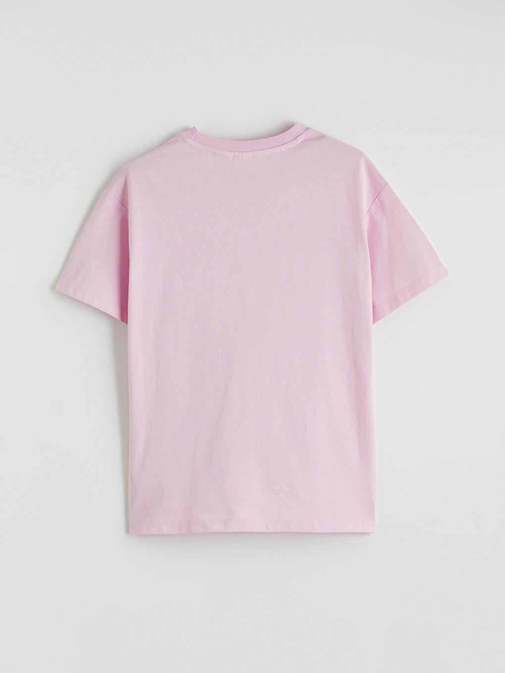 Lila Stitch Baskılı Kız Çocuk Tişört-2