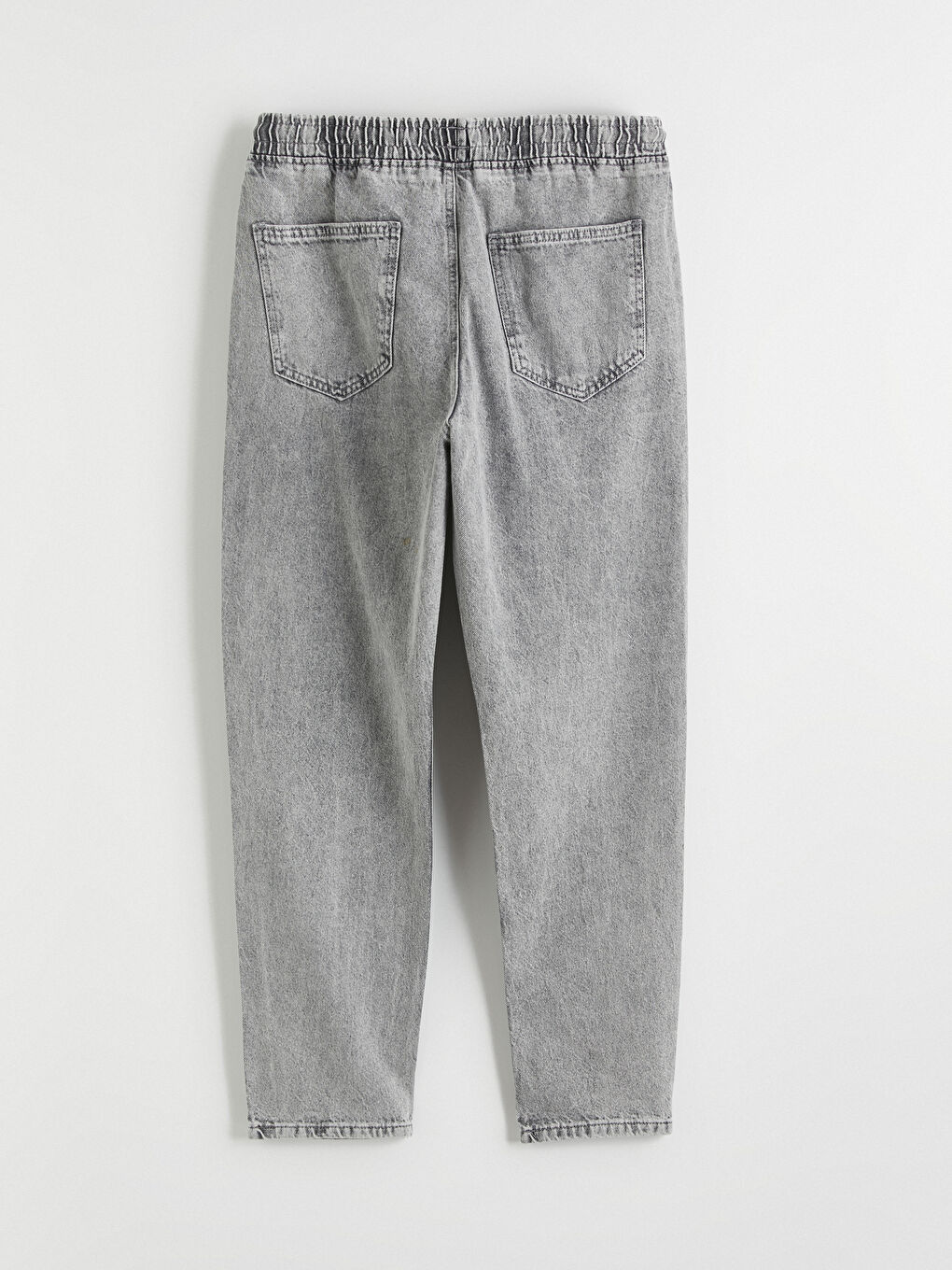 Gri Straight Fit Erkek Jean Pantolon-6