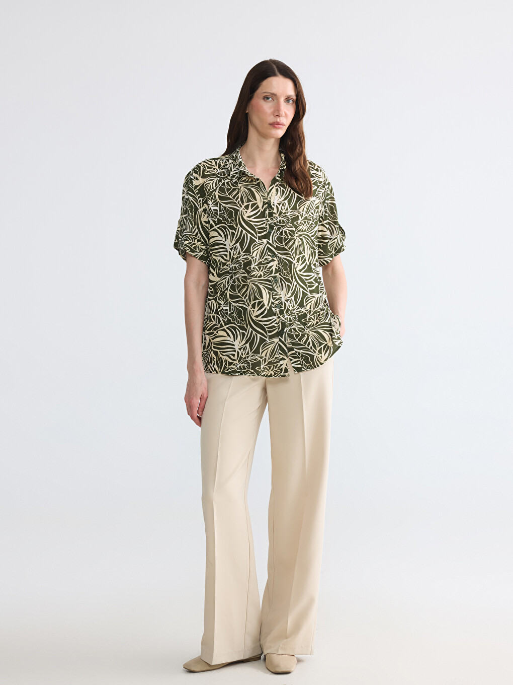 Patterned Women's Shirt-1