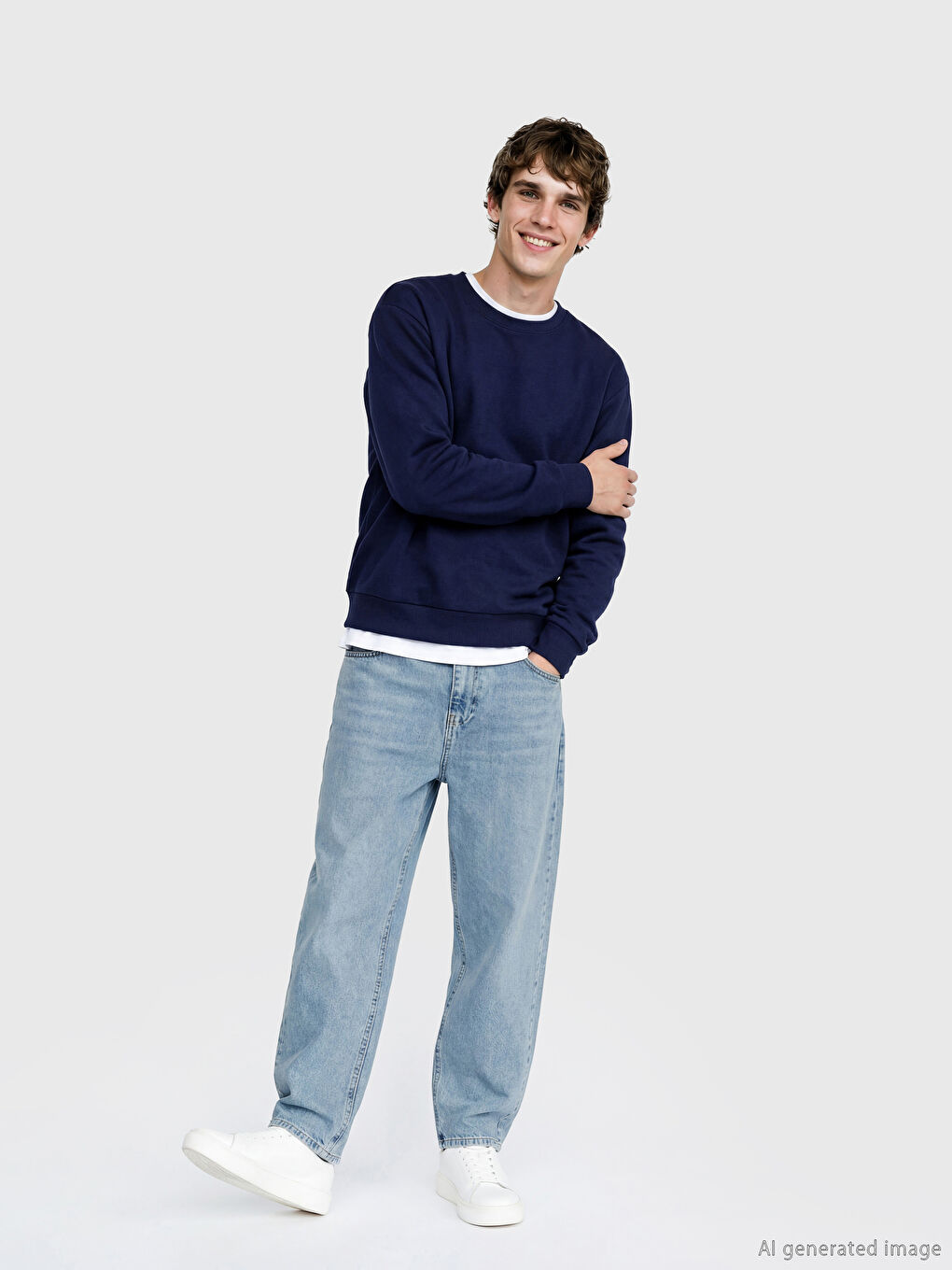 İndigo Balloon Fit Erkek Jean Pantolon