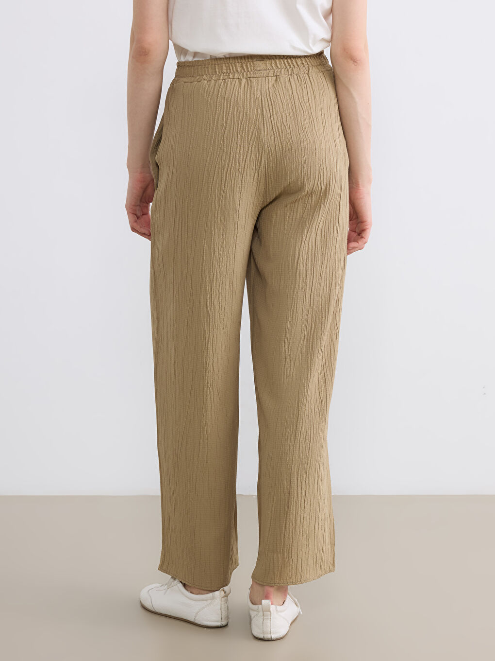 Woman BROWN Trousers-3