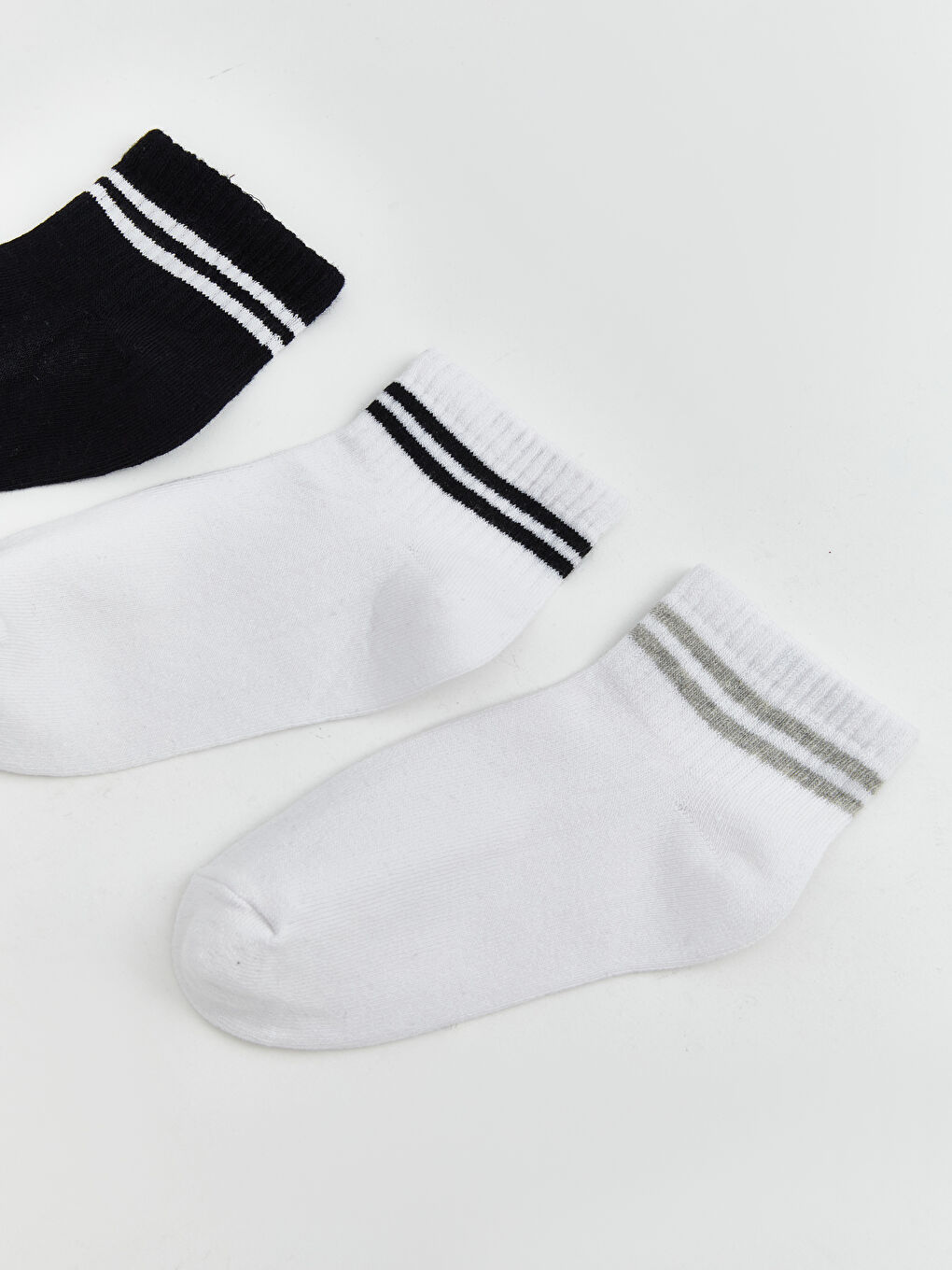 Karışık Kız Çocuk Soket Çorap 3'lü-1