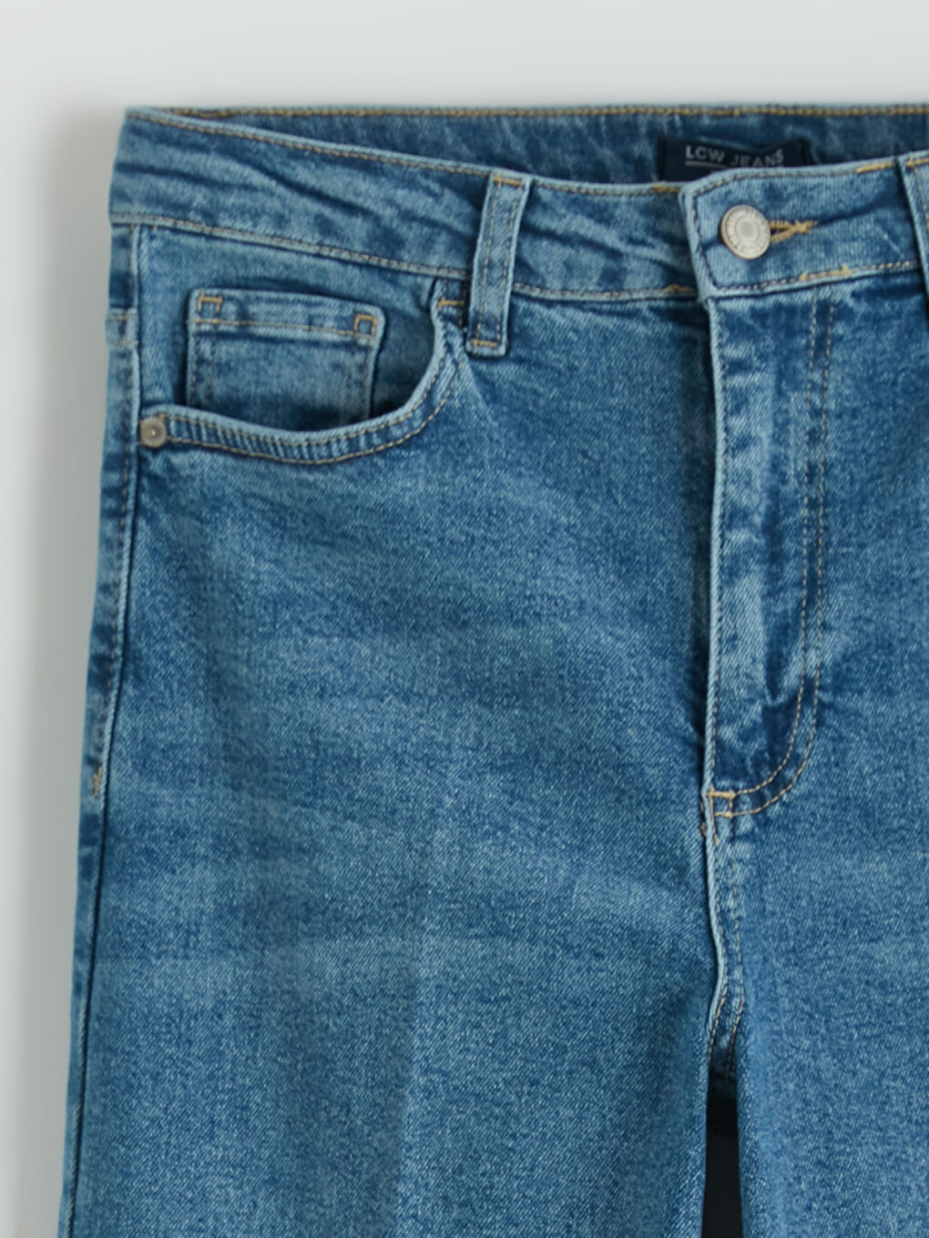 İndigo Wideleg Kadın Jean Pantolon	-2