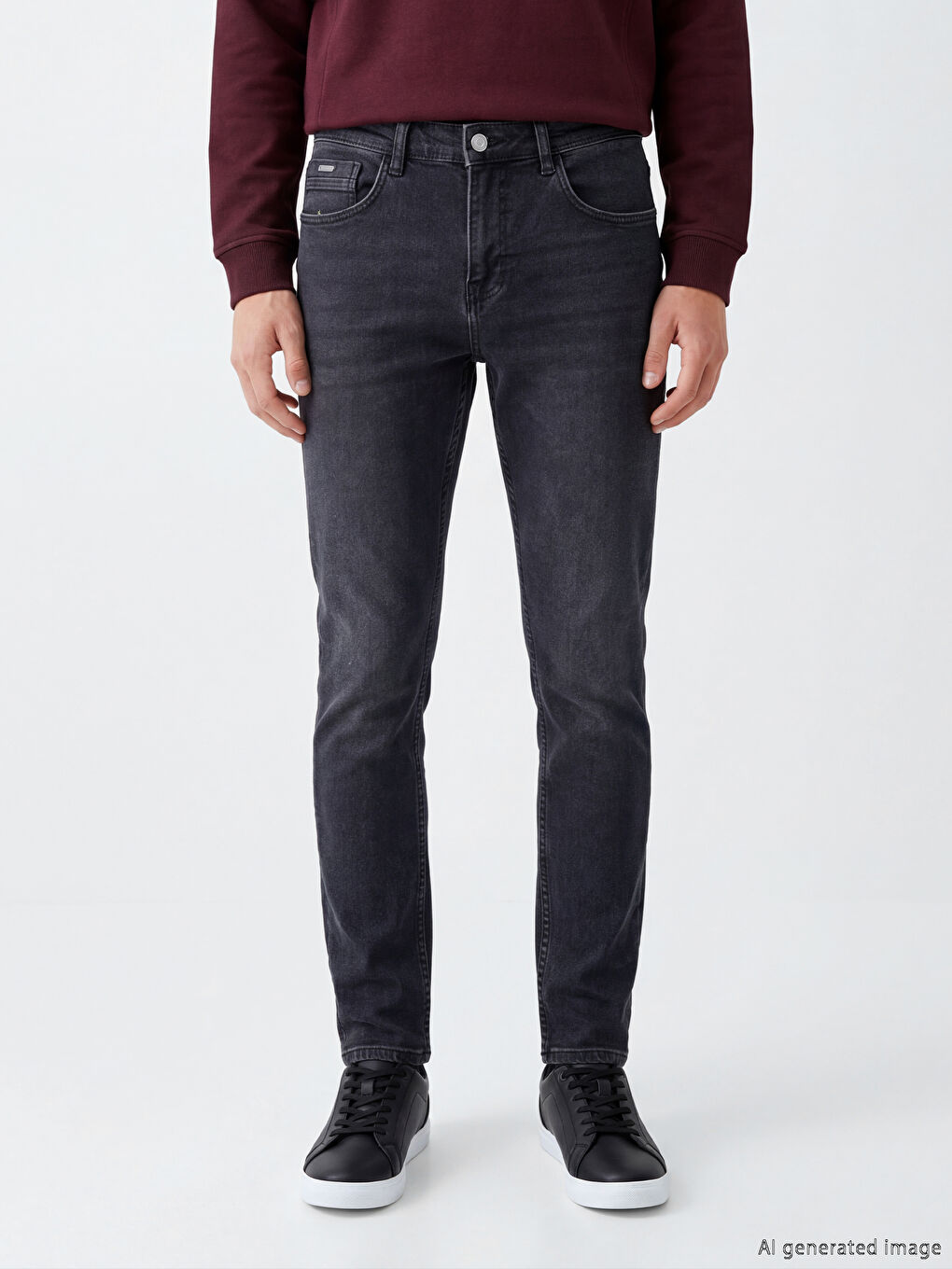 Siyah 760 Skinny Fit Erkek Jean Pantolon-1