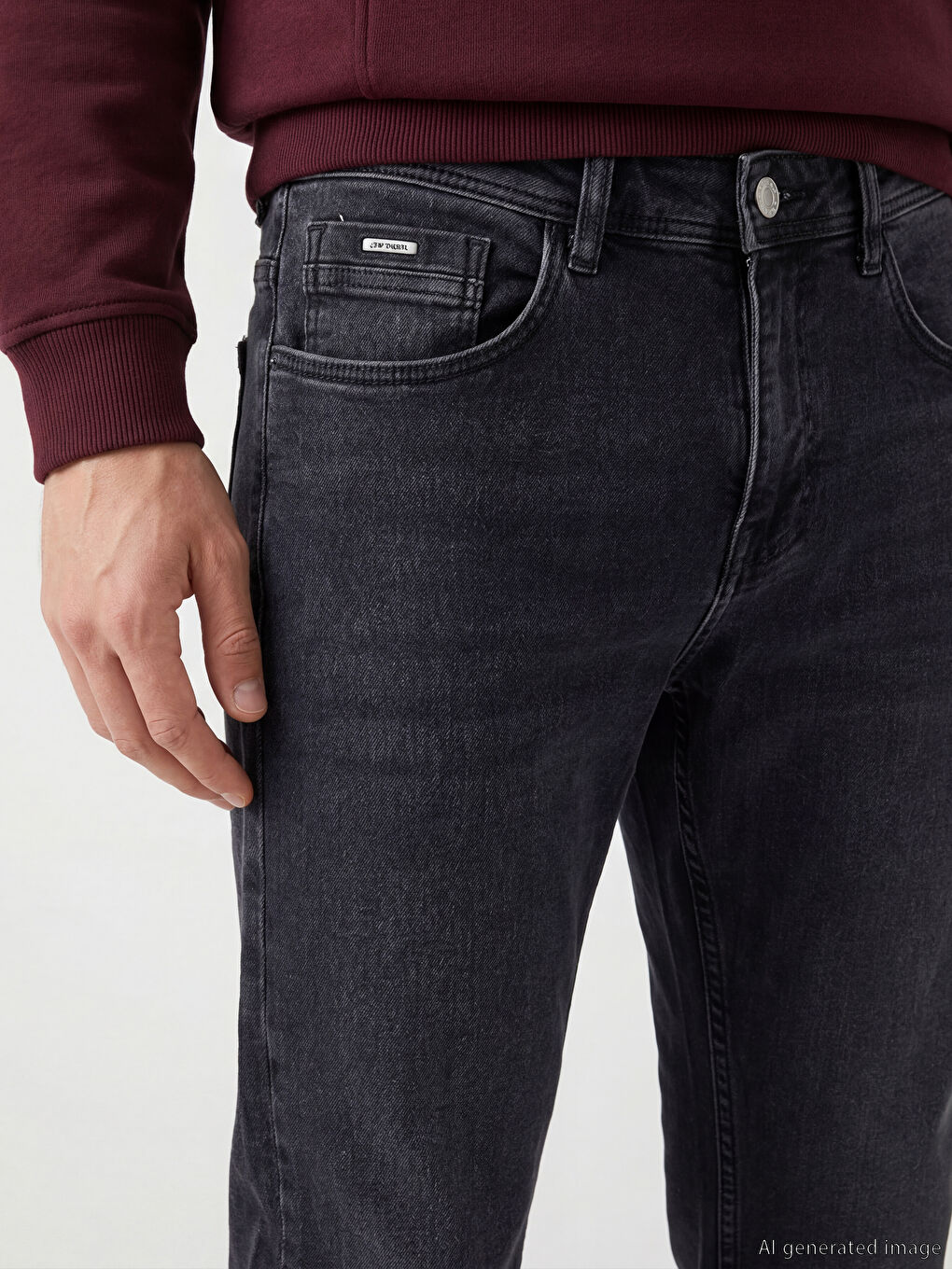 Siyah 760 Skinny Fit Erkek Jean Pantolon-2