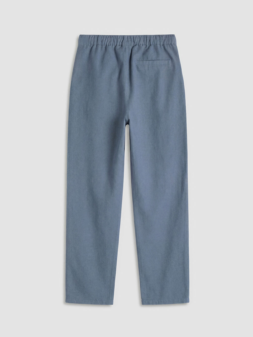 Mavi Erkek Çocuk Keten Karışımlı Pantolon-1