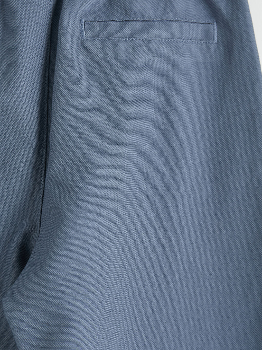 Mavi Erkek Çocuk Keten Karışımlı Pantolon-2