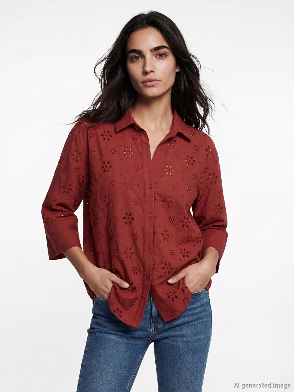 Open-Knit Women's Shirt