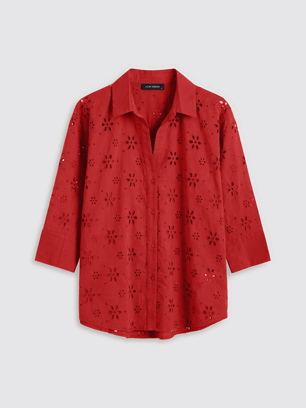 Woman Red Shirt-4