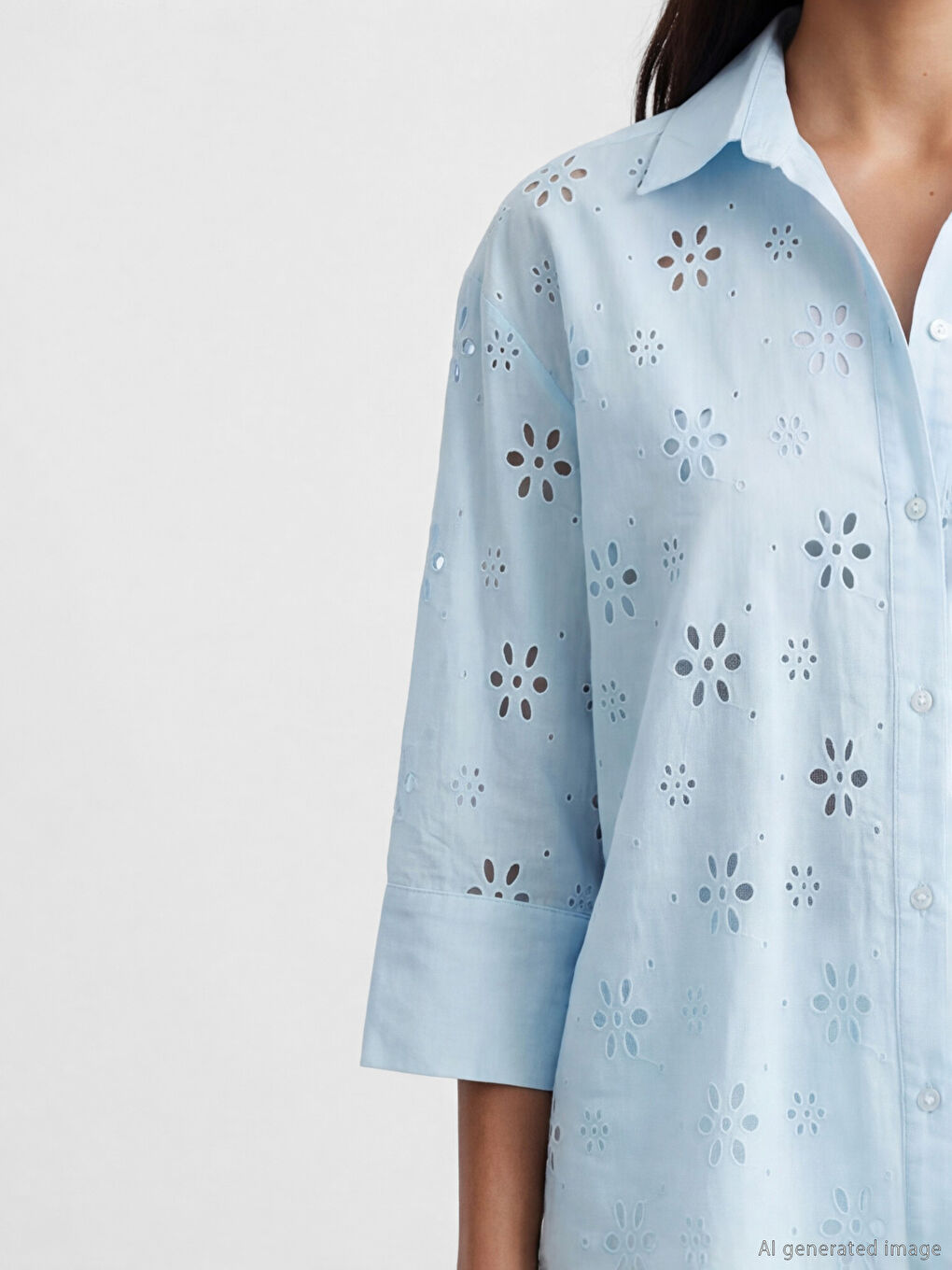 Open-Knit Women's Shirt-2