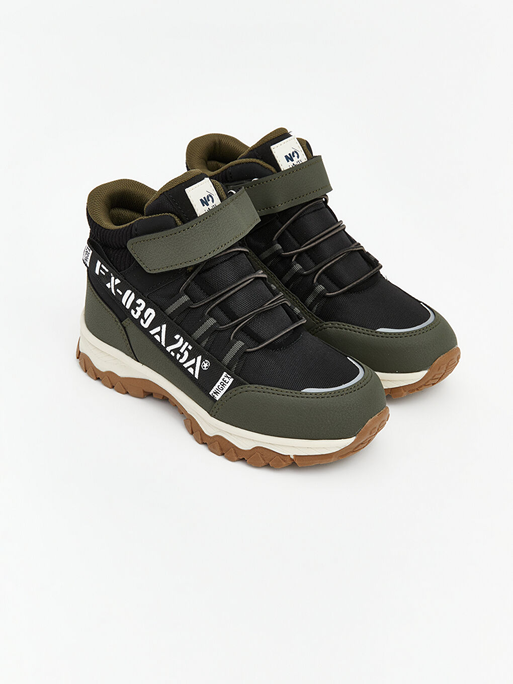 Boys' Snow Boots with Lace and Velcro Fastening