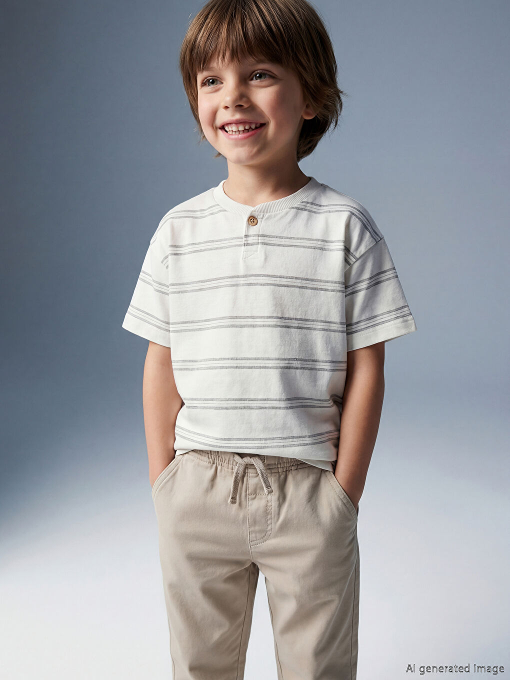 Boys' Striped Oversized Tee