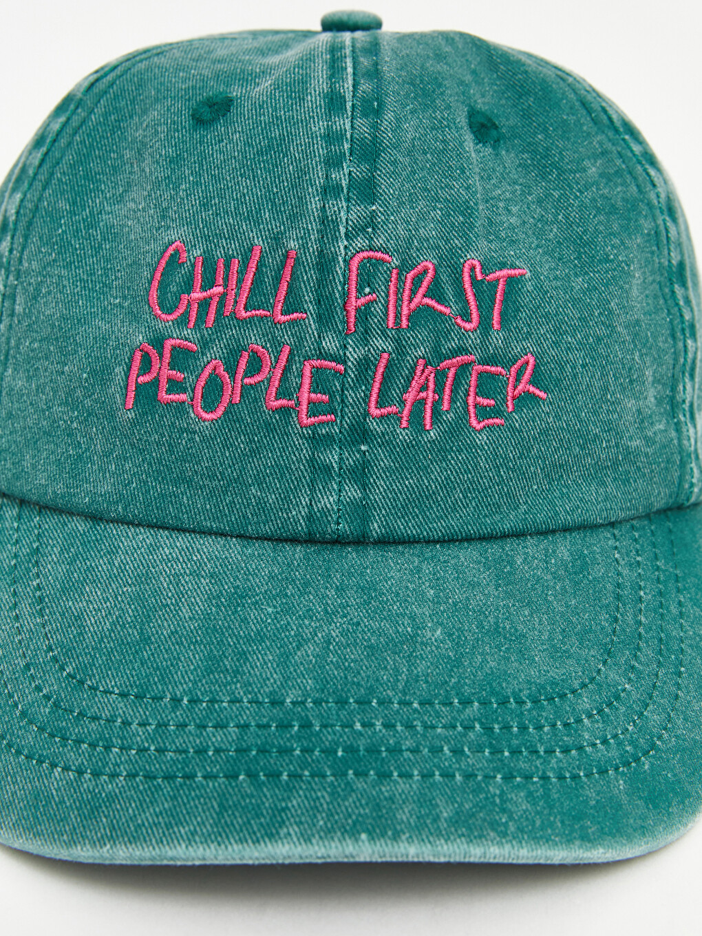 Slogan Embroidered Women's Baseball Cap-1