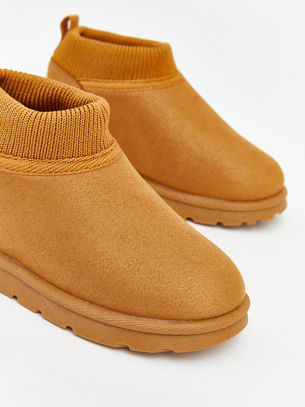 Kahverengi Ribana Detaylı Erkek Bebek Bot-2