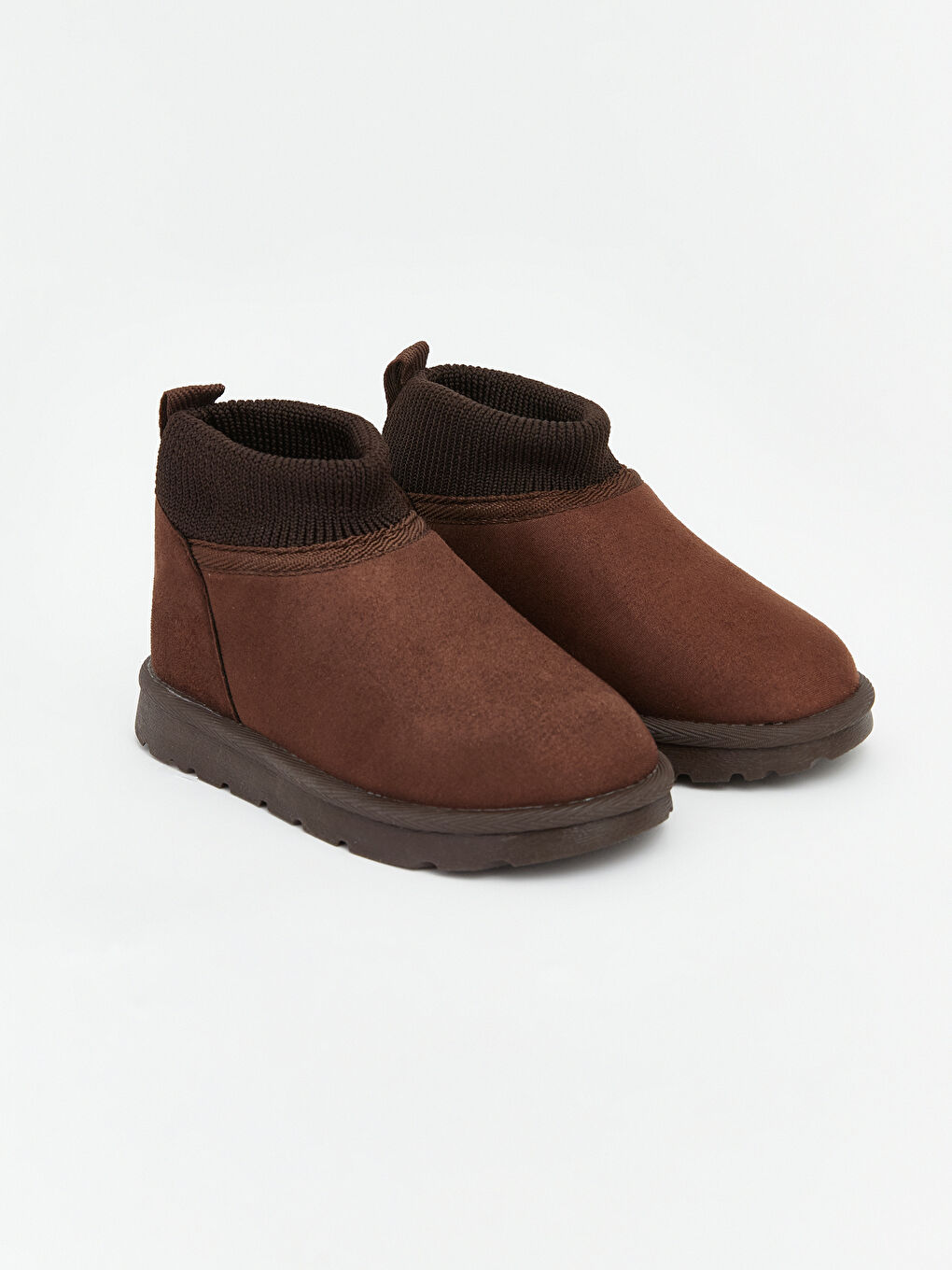 Kahverengi Ribana Detaylı Erkek Bebek Bot