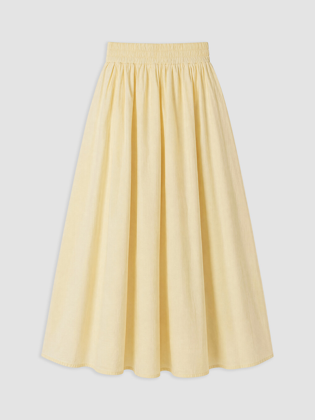 Woman Yellow Skirt