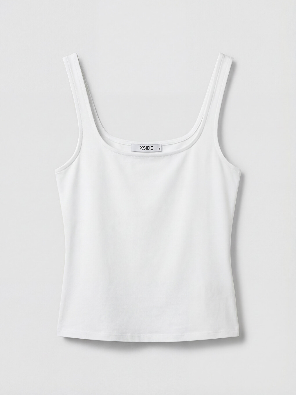 Damen Bauchfrei Tanktop Quadratischer Kragen-4