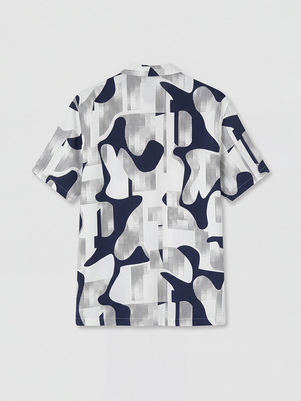 Regular Fit Patterned Viscose Men's Shirt-5
