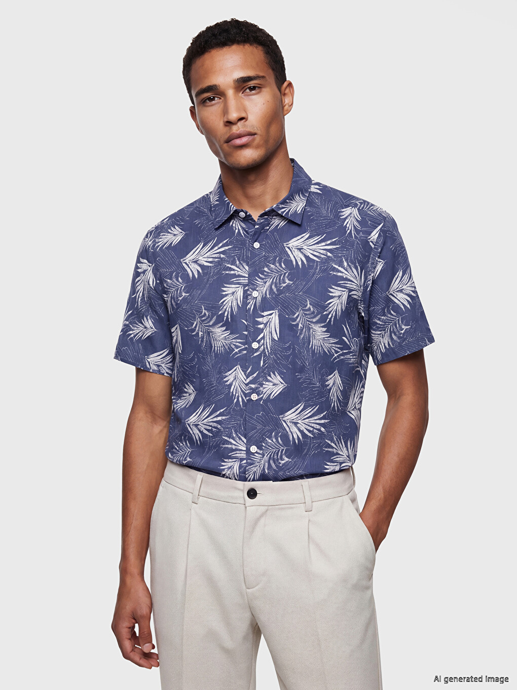 Muškarac Indigo Košulja