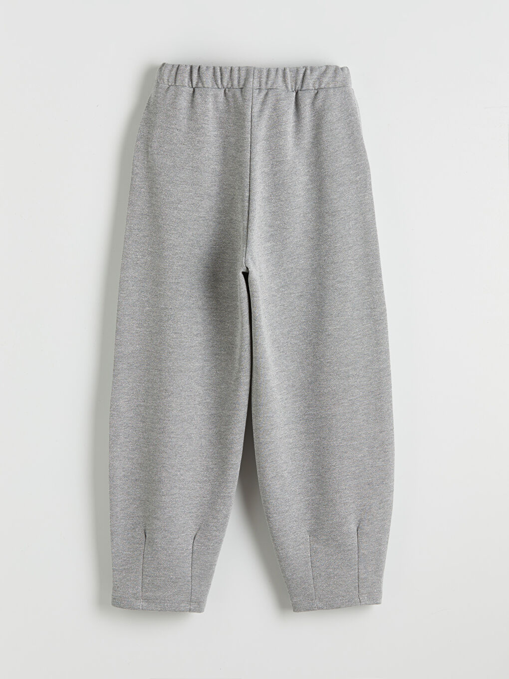 Gri Beli Lastikli Soft Touch Kadın Eşofman Altı	-1