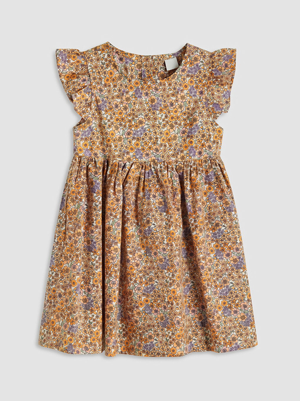 Robe Popeline Fille Imprimée Col Rond