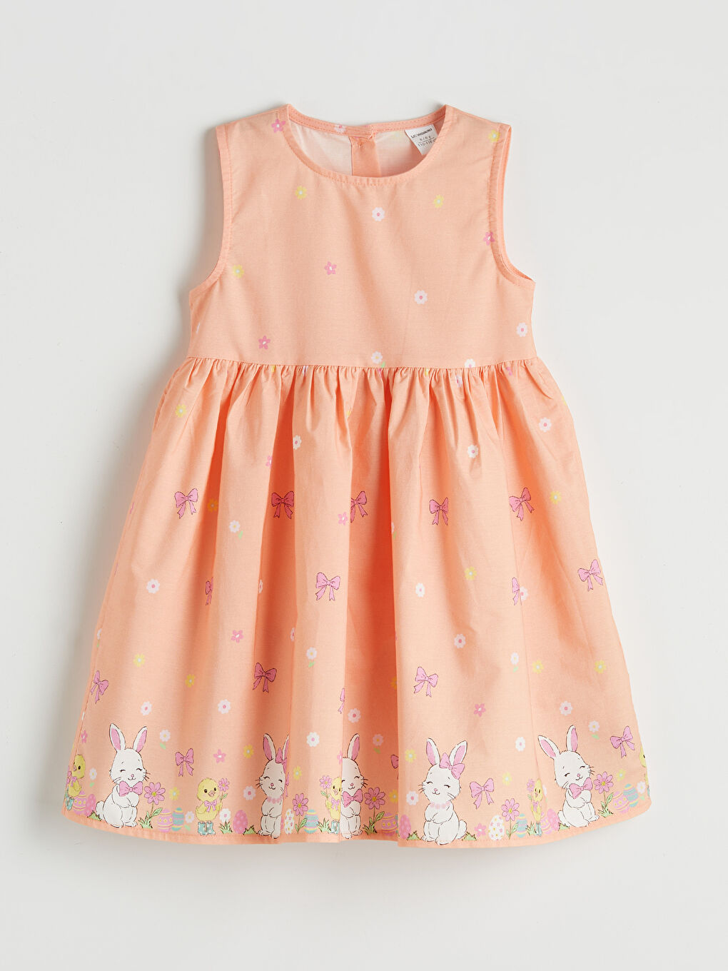 Girls' Printed Frilled Dress