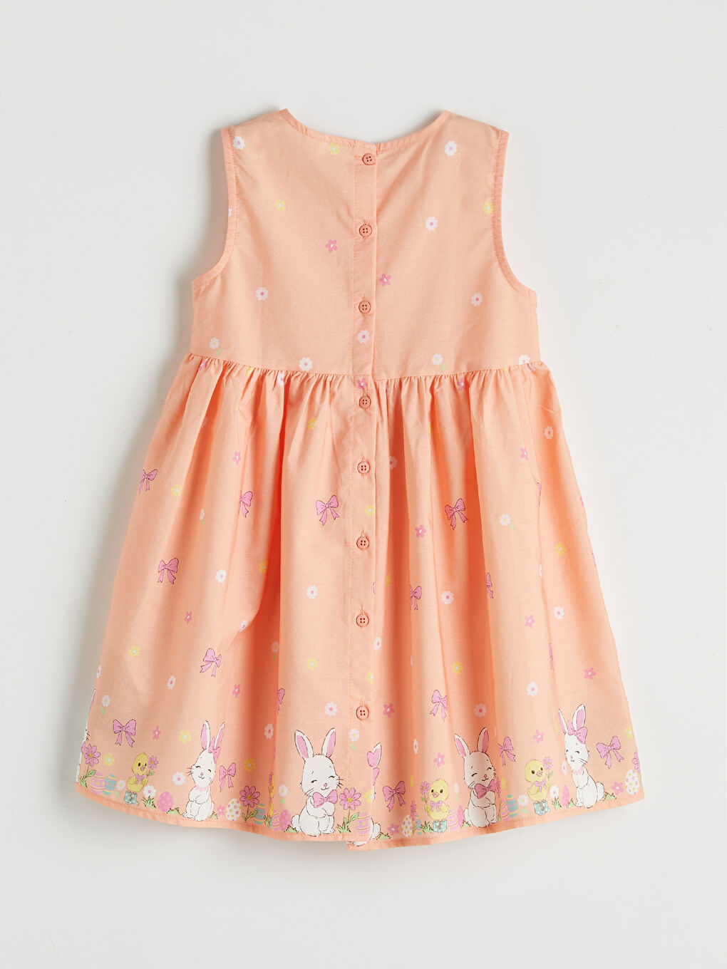 Girls' Printed Frilled Dress-1